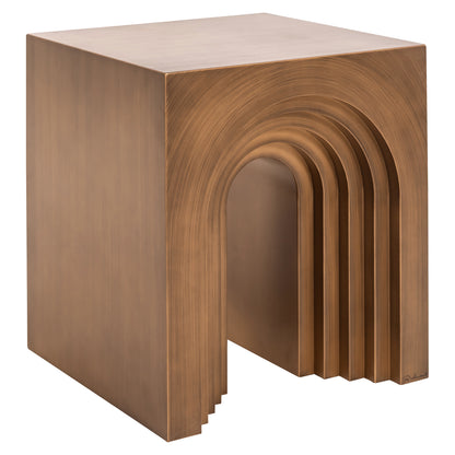 Richmond Interiors Beistelltisch Vevey brushed gold Richmond Interiors