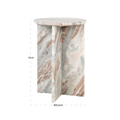 Richmond Interiors Beistelltisch Vevey Blush beige Beistelltisch Richmond Interiors