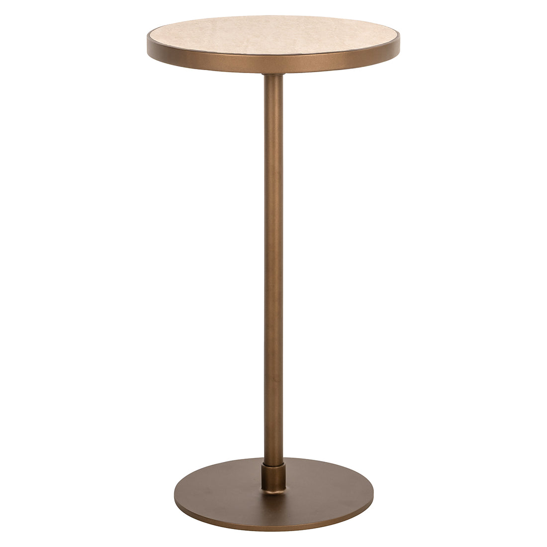 Richmond Interiors Beistelltisch Selly – Beige Beistelltisch rund Richmond Interiors