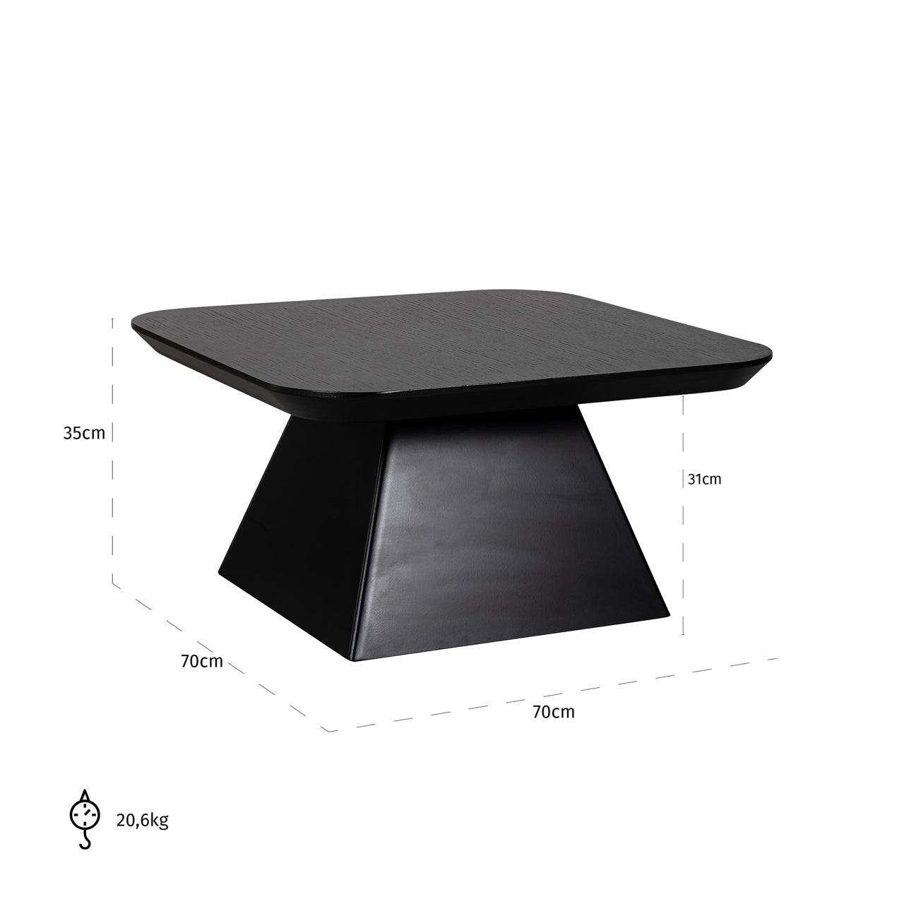 Richmond Interiors Couchtisch Bonvoy black Couchtisch Richmond Interiors