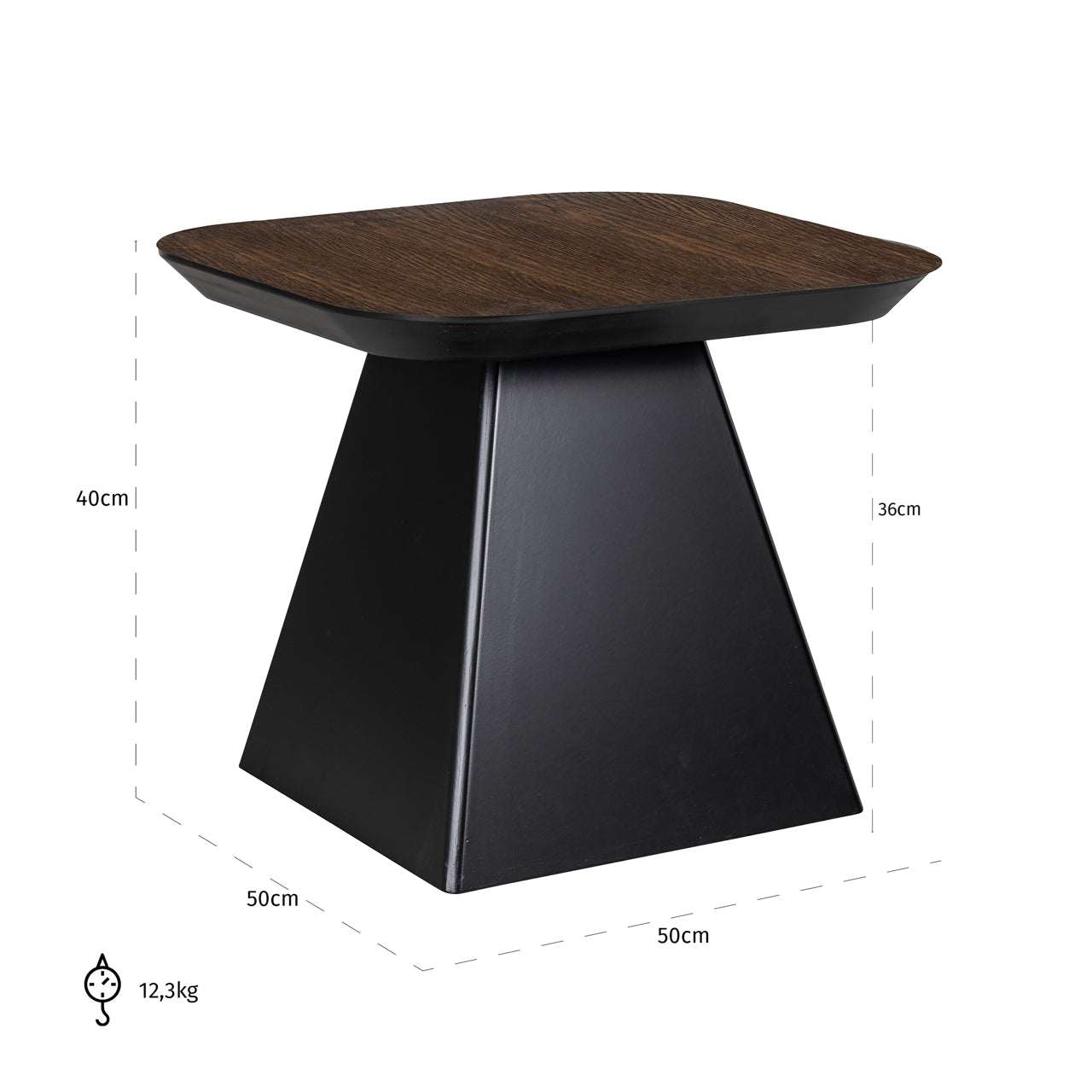 Richmond Interiors Beistelltisch Bonvoy brown Beistelltisch Richmond Interiors