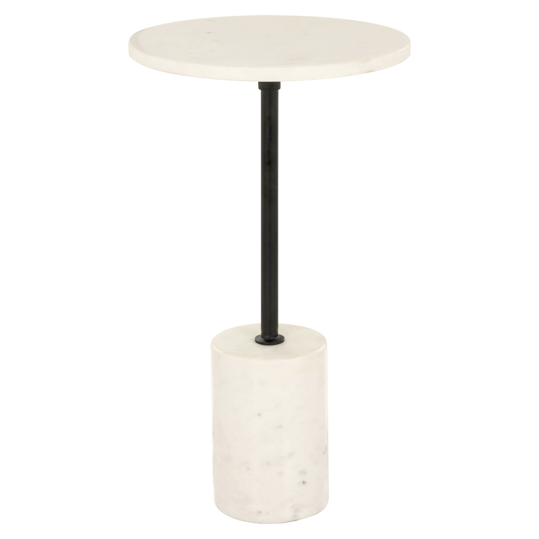 Richmond Interiors Beistelltisch Misty black/white 30Ø Beistelltisch Richmond Interiors