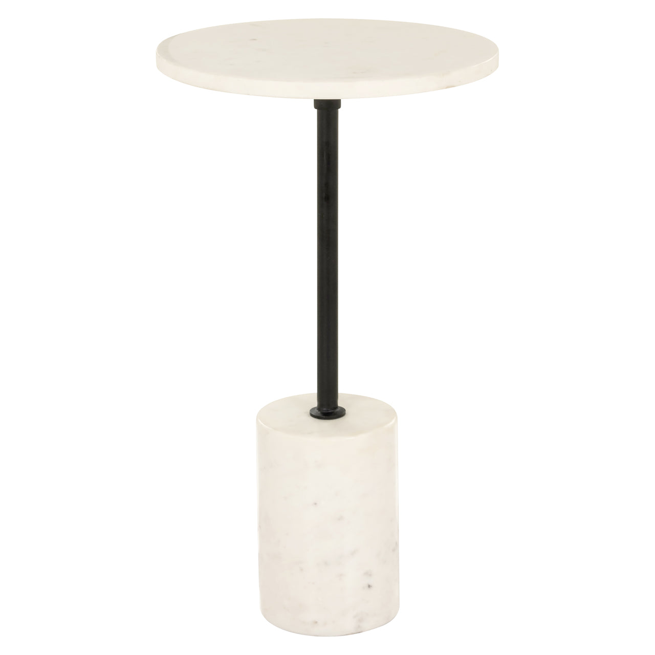 Richmond Interiors Beistelltisch Misty black/white 30Ø Beistelltisch Richmond Interiors