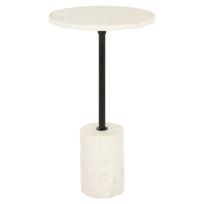 Richmond Interiors Beistelltisch Misty black/white 30Ø Beistelltisch Richmond Interiors