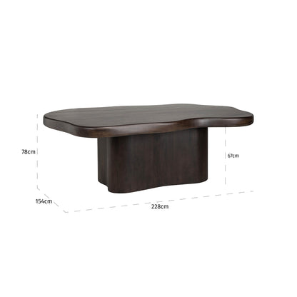 Richmond Interiors Esstisch Sherman dark brown 230x139 Esstisch Richmond Interiors