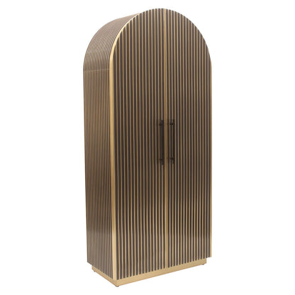 Richmond Interiors Schrank Les Arcs 2-türig (Brushed Gold) Schrank Richmond Interiors