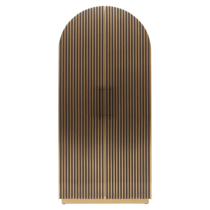 Richmond Interiors Schrank Les Arcs 2-türig (Brushed Gold) Schrank Richmond Interiors