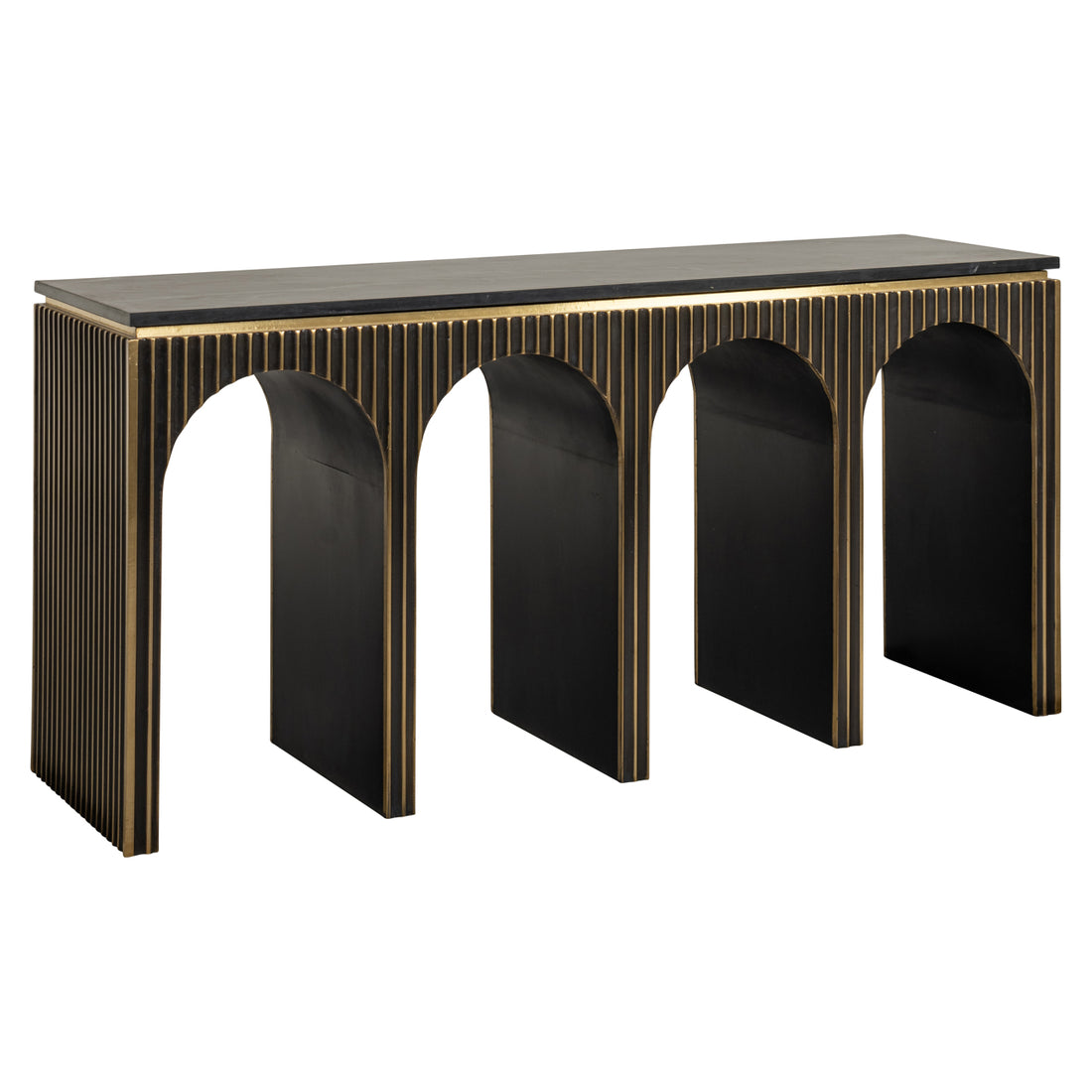 Richmond Interiors Konsole Les Arcs brushed gold Konsole Richmond Interiors