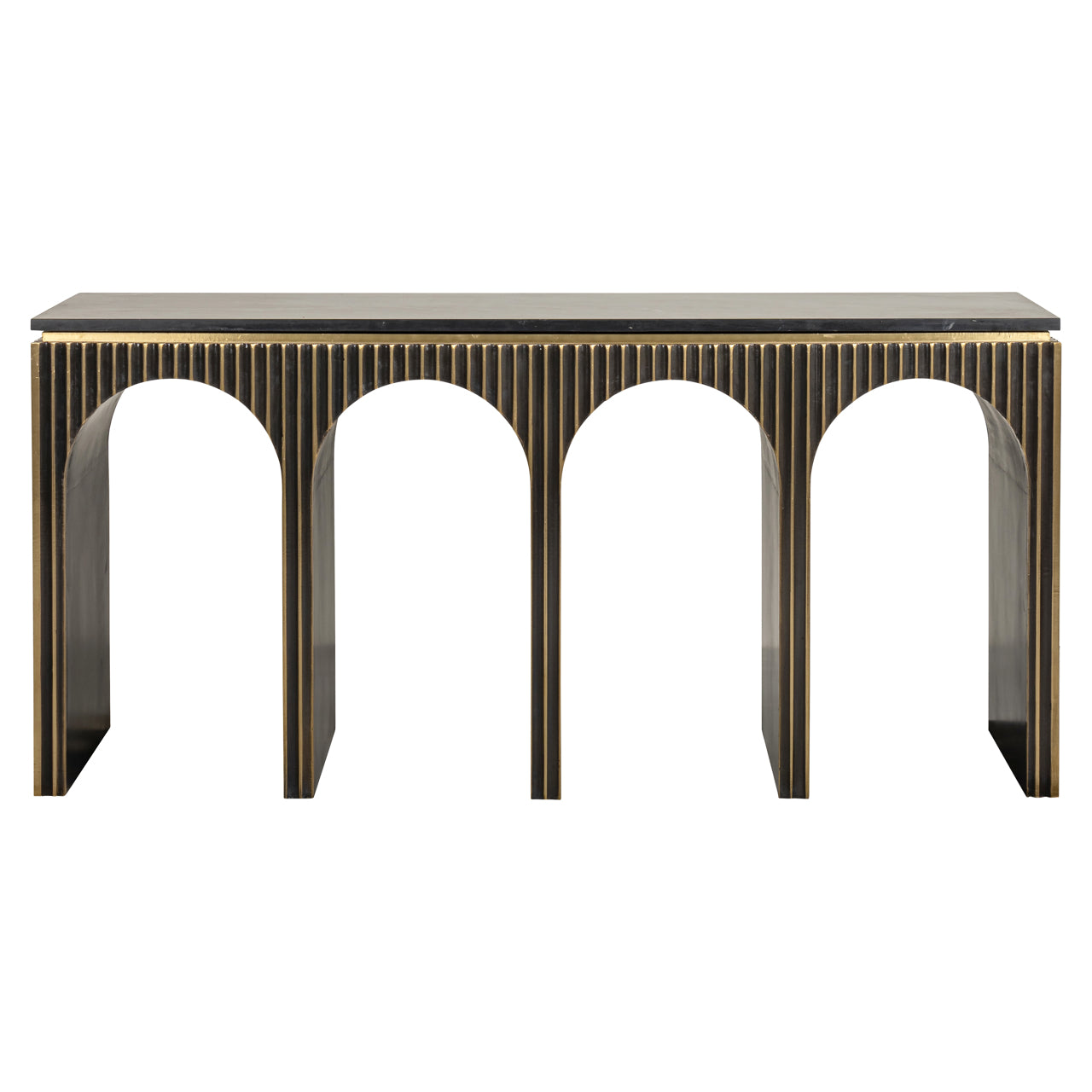 Richmond Interiors Konsole Les Arcs brushed gold Konsole Richmond Interiors