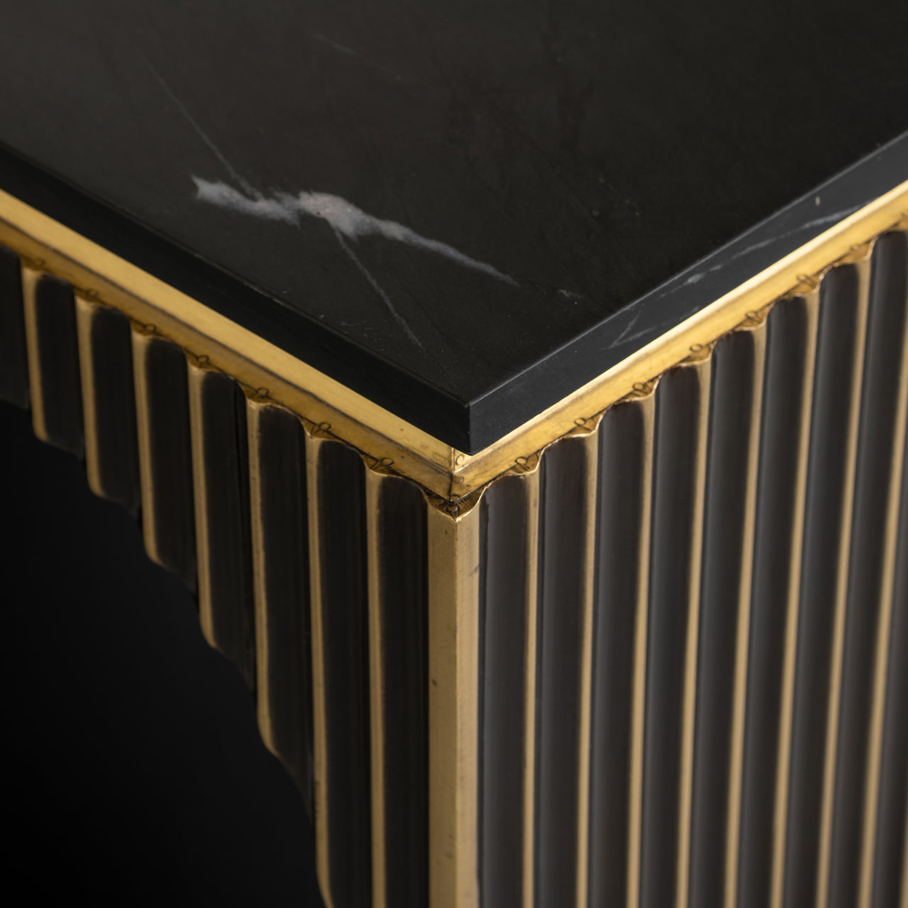 Richmond Interiors Konsole Les Arcs brushed gold Konsole Richmond Interiors