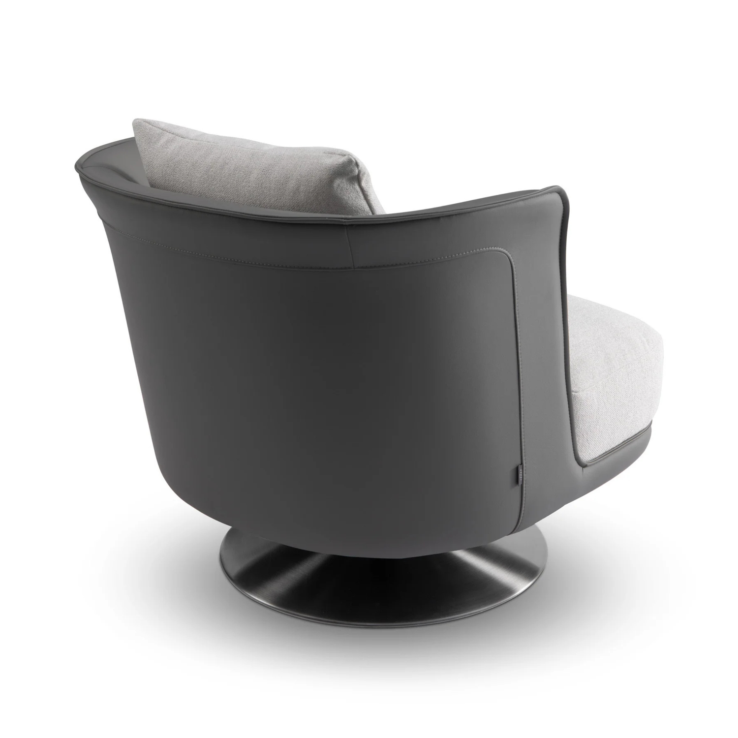 The Grand GREGORIO Drehbarer Loungesessel – Greige | Taupe Grau Drehsessel The Grand Collection