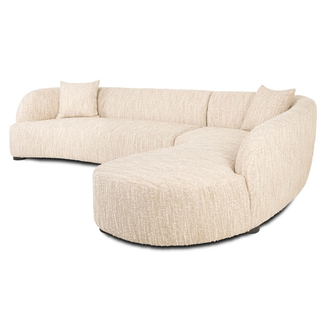 Richmond Interiors – Sofa Pandora beige Angora Lounge rechts Ecksofa Richmond Interiors