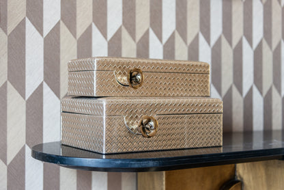 Richmond Interiors Aufbewahrungsbox Trace gold small Aufbewahrungsbox Richmond Interiors