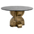 Richmond Interiors Esstisch Maddox black/gold 130Ø Esstisch Richmond Interiors