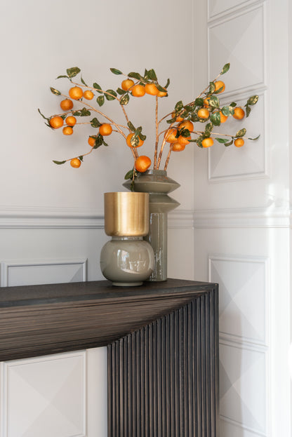 Richmond Interiors Vase Clover brushed gold