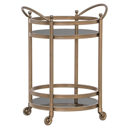 Richmond Interiors Servierwagen Hendricks brushed gold Servierwagen Richmond Interiors