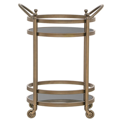 Richmond Interiors Servierwagen Hendricks brushed gold Servierwagen Richmond Interiors