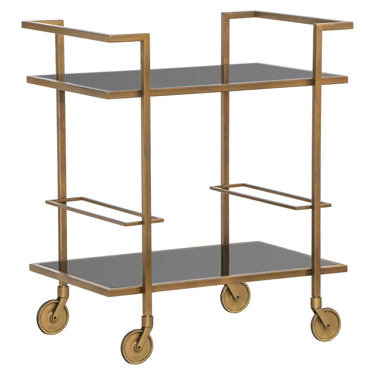 Richmond Interiors Servierwagen Xo brushed gold