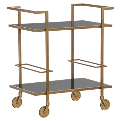 Richmond Interiors Servierwagen Xo brushed gold