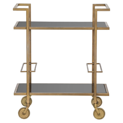Richmond Interiors Servierwagen Xo brushed gold