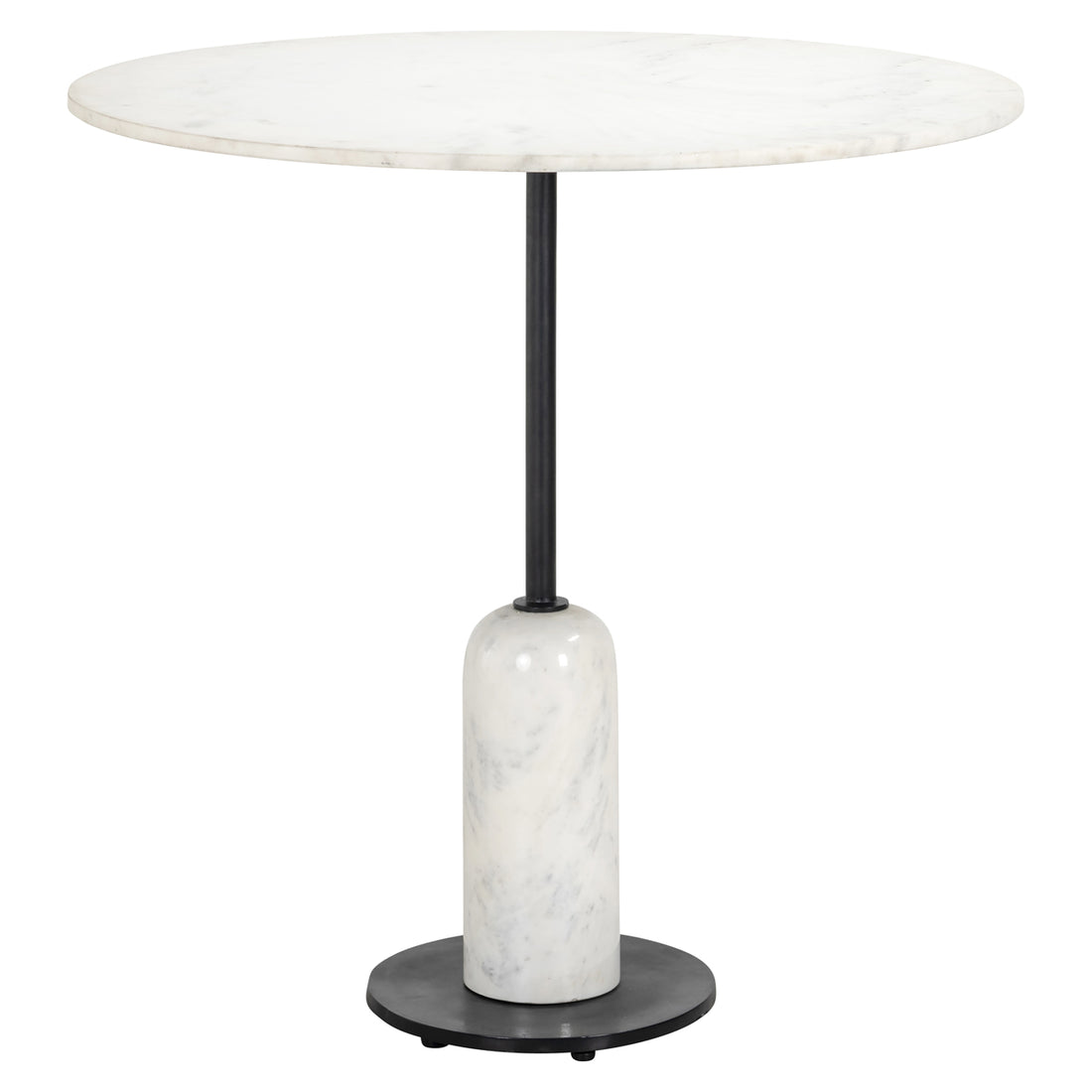 Richmond Interiors Esstisch Jagger black/white 76,5Ø Esstisch Richmond Interiors