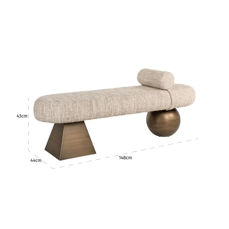 Richmond Interiors Sofa Geneva (Beige) Polsterbank Richmond Interiors