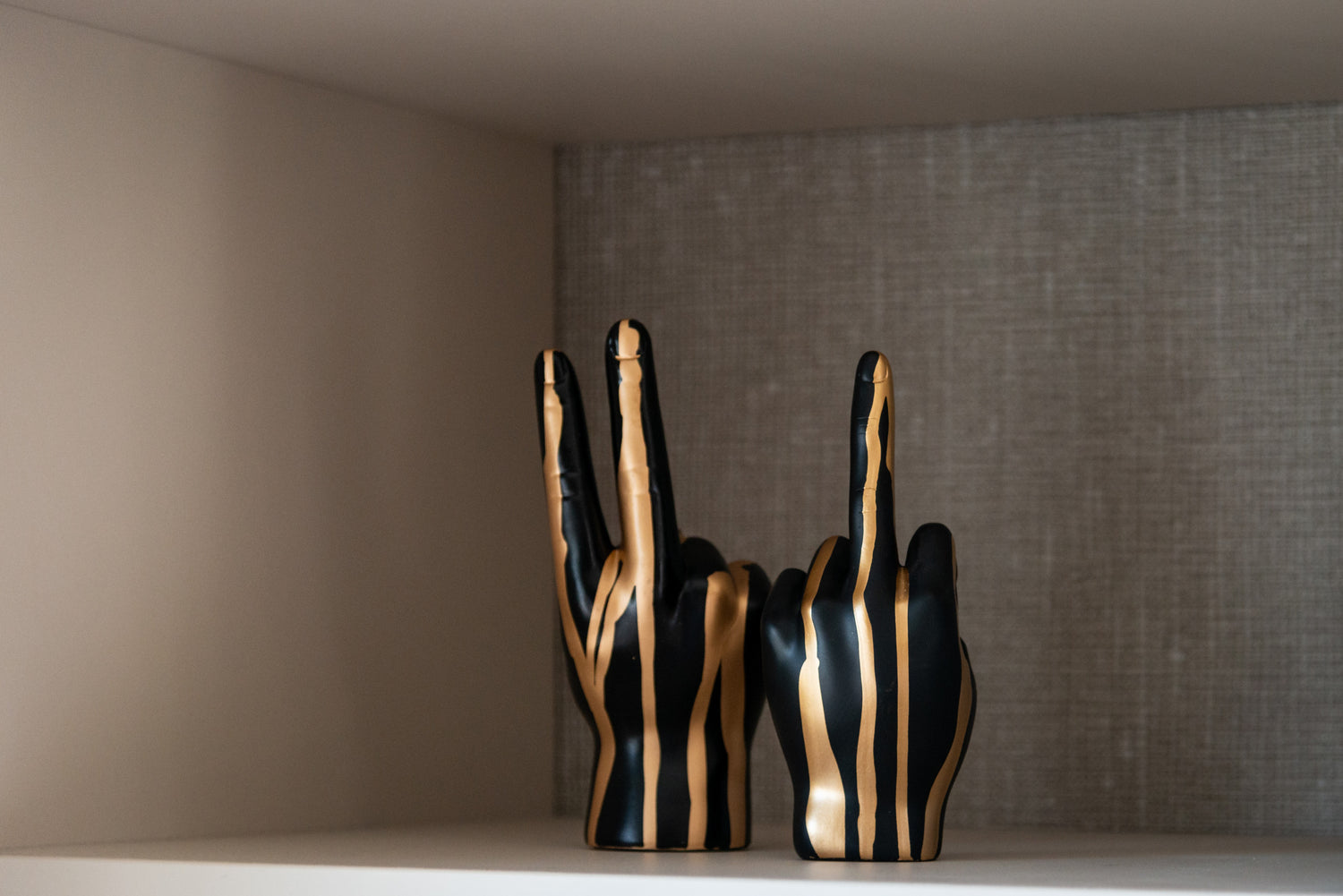 Richmond Interiors Dekoratives Objekt Digitus black/gold Dekoratives Objekt Richmond Interiors