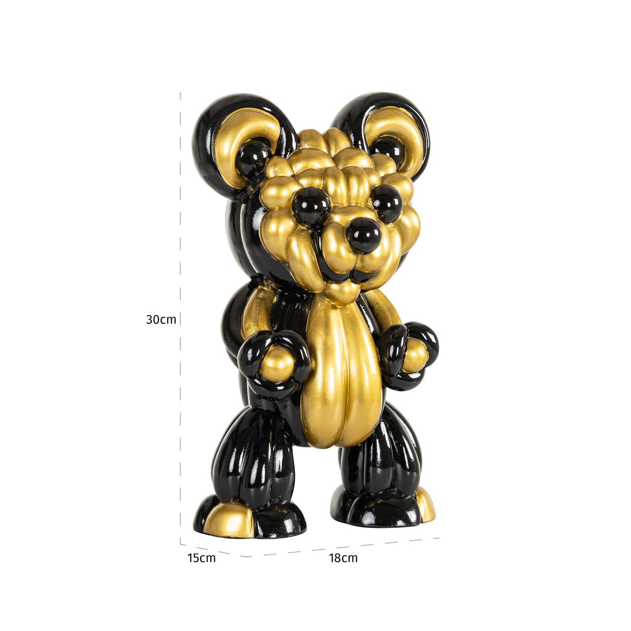 Richmond Interiors Dekoratives Objekt Silly black/gold Dekoratives Objekt Richmond Interiors