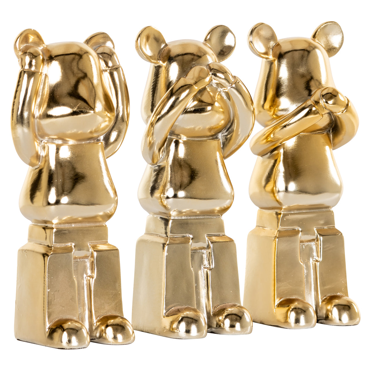 Richmond Interiors Dekoratives Objekt Berna gold (Set of 3) Dekoratives Objekt Richmond Interiors