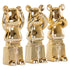 Richmond Interiors Dekoratives Objekt Berna gold (Set of 3) Dekoratives Objekt Richmond Interiors