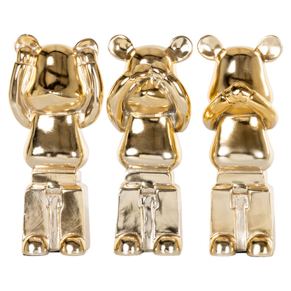 Richmond Interiors Dekoratives Objekt Berna gold (Set of 3) Dekoratives Objekt Richmond Interiors