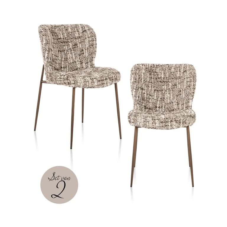 Richmond Interiors Stuhl Odarby (2er-Set) – Brown Omara 2er-Set Esszimmerstühle Richmond Interiors
