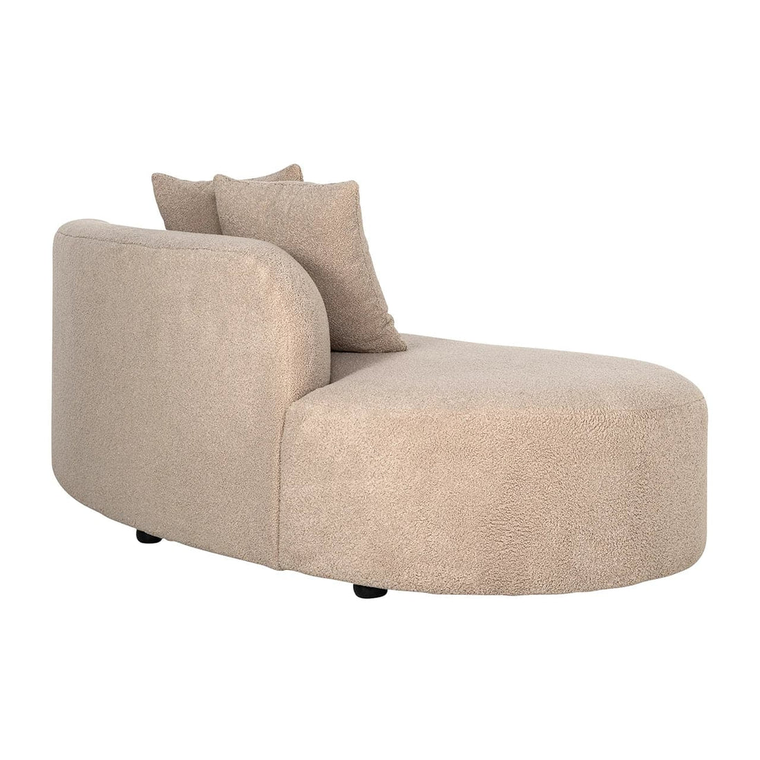 Richmond Interiors - Couch Grayson Ottoman linkes Modul - sand furry 3-Sitzer Sofa Richmond Interiors