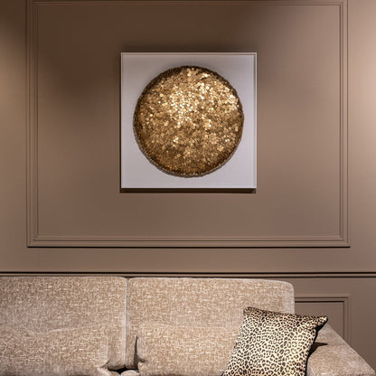 Richmond Interiors Wandkunst Maya (Gold) 3D-Bild Richmond Interiors