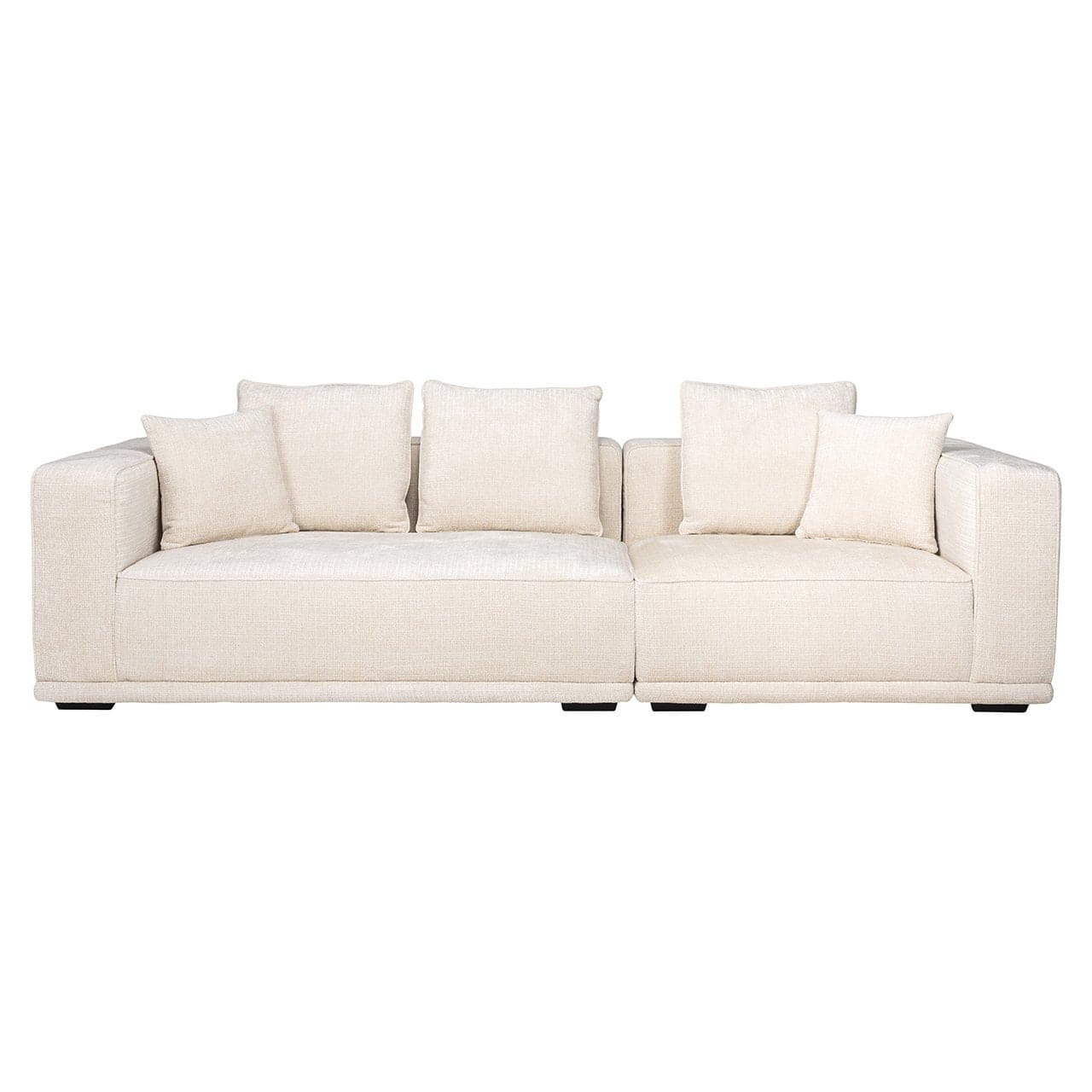 Richmond Interiors - Sofa Lusso 3-Sitzer beige Chenille 3-Sitzer Sofa Richmond Interiors