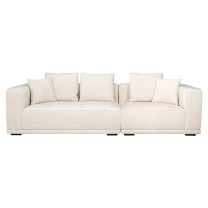 Richmond Interiors - Sofa Lusso 3-Sitzer beige Chenille 3-Sitzer Sofa Richmond Interiors