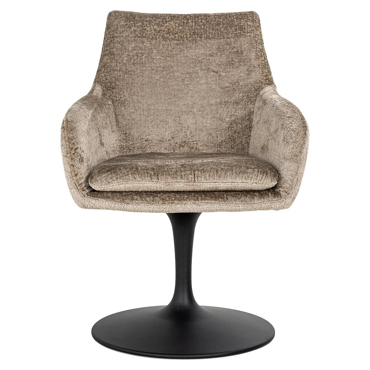 Richmond Interiors - Drehstuhl Marlon taupe Chenille Drehstuhl Richmond Interiors