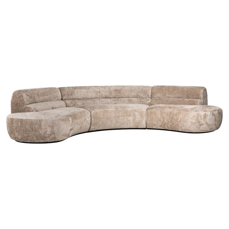 Richmond Interiors Sofa Colby runde Form sheep nature 4-Sitzer Sofa Richmond Interiors