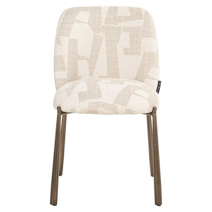 Richmond Interiors Esszimmerstühle 2er-Set Lana beige graffic (Beige graffic) 2er-Set Esszimmerstühle Richmond Interiors