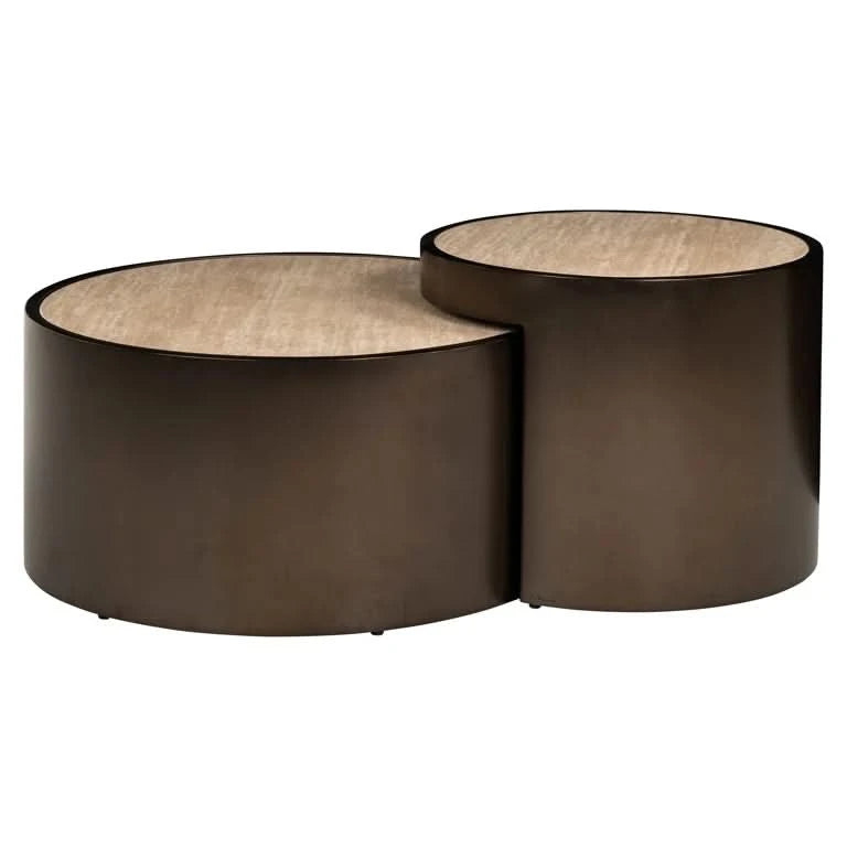 Richmond Interiors Couchtisch Ronson – 2er-Set (Beige) 2er-Set Couchtisch Richmond Interiors