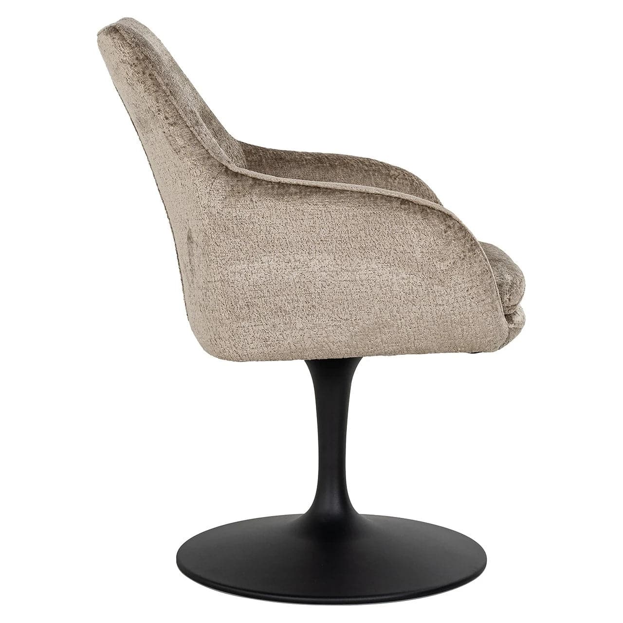 Richmond Interiors - Drehstuhl Marlon taupe Chenille Drehstuhl Richmond Interiors