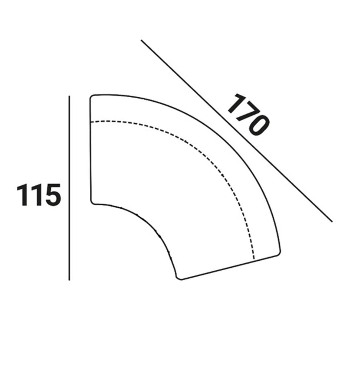 Richmond Interiors Sitzbank Sorrobon customized round