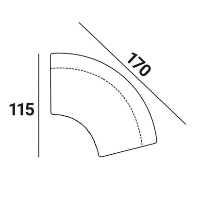 Richmond Interiors Sitzbank Sorrobon customized round