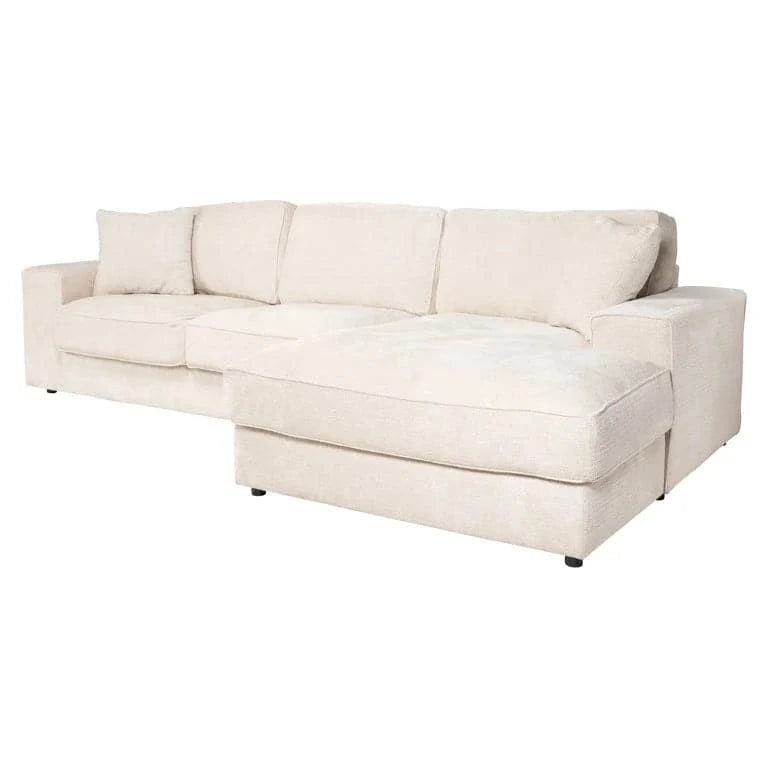 Richmond Interiors Sofa Santos 2,5-Sitzer + Lounge rechts beige niagara 3-Sitzer Sofa Richmond Interiors