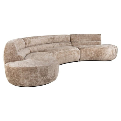 Richmond Interiors Sofa Colby runde Form sheep nature 4-Sitzer Sofa Richmond Interiors