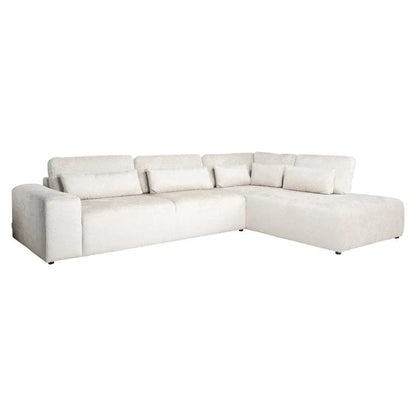 Richmond Interiors - Couch Lund 3 Sitzer + Ottomane rechts cream fusion 4-Sitzer Sofa Richmond Interiors