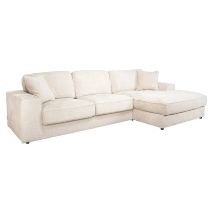 Richmond Interiors Sofa Santos 2,5-Sitzer + Lounge rechts beige niagara 3-Sitzer Sofa Richmond Interiors