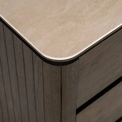 Richmond Interiors Nachttisch Ritz – 3 Schubladen (Brown) Nachttisch Richmond Interiors