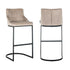 Richmond Interiors - Barhocker Bolton Khaki Samt / Schwarz Barhocker Richmond Interiors