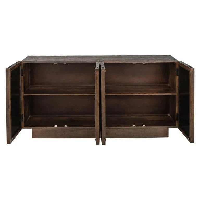 Richmond Interiors Sideboard Bryant 4 Türen (Brown) Sideboard Richmond Interiors